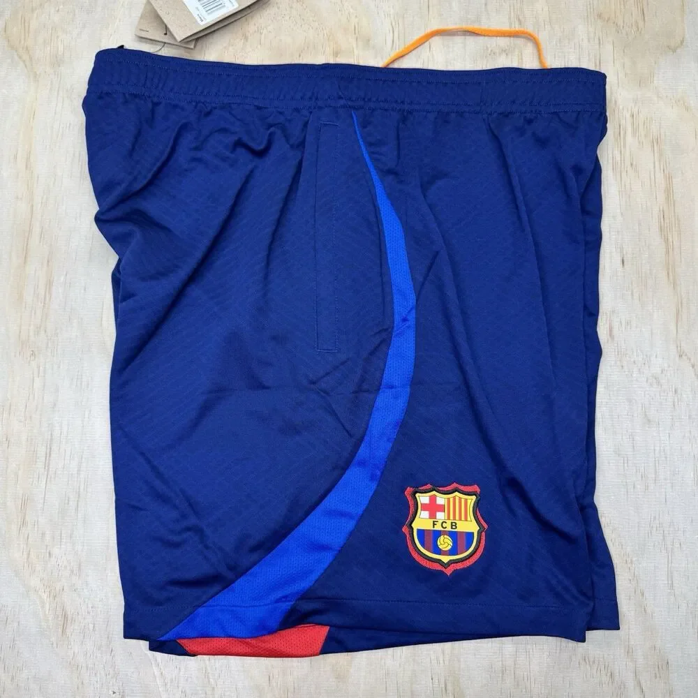 NEW FC Barcelona Nike Dri-Fit Striker Soccer Shorts Mens 2XL SLIM DH7711-492